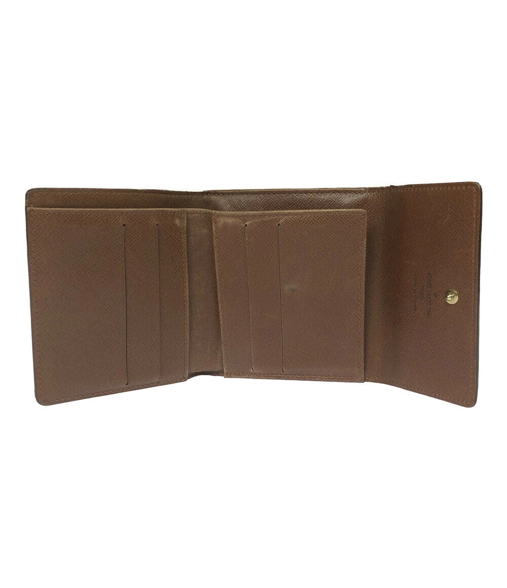 Louis Vuitton fold Portemonnaie Double Billet Bi Wallet Snap Carte Closure
